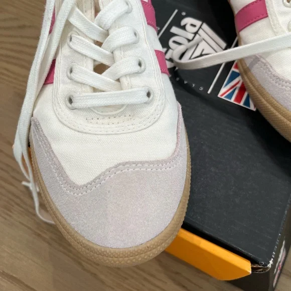 Gola Women's Pink and Cream Sneakers - Picture 3 of 5